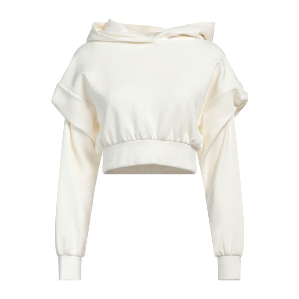 【貨物輸送無料】 ヒノミネイト レディース パーカー・スウェットシャツ アウター Sweatshirts White