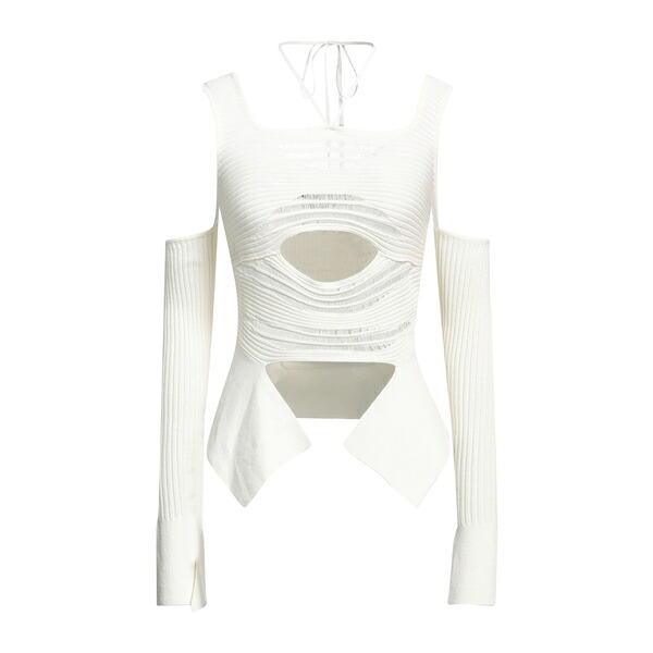 【送料無料】 アンドレダモ レディース Tシャツ トップス Tops White|asty