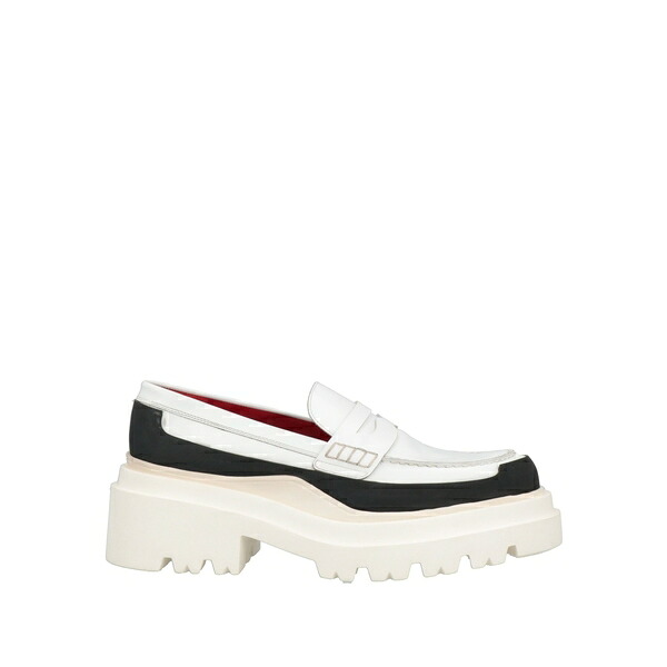 【送料無料】 プランシー レディース スリッポン・ローファー シューズ Loafers White