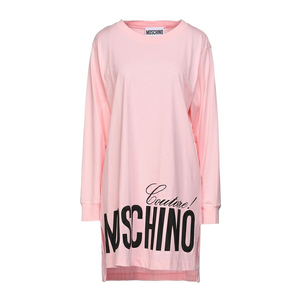 【送料無料】 モスキーノ レディース Tシャツ トップス T-shirts Pink|asty
