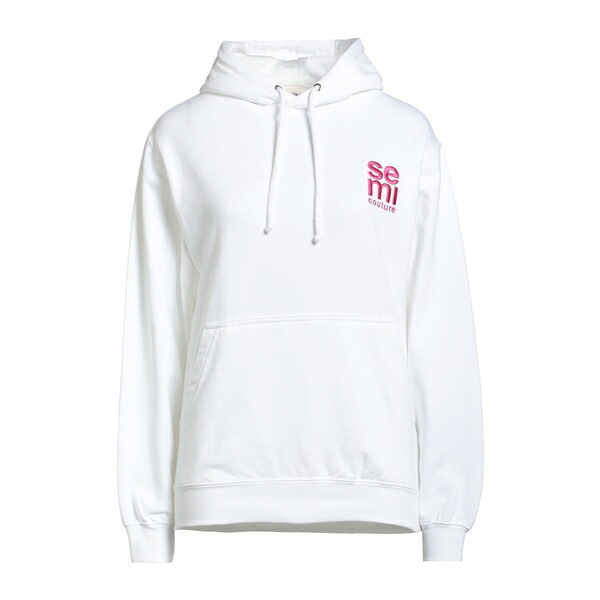 【送料無料】 セミクチュール レディース パーカー・スウェットシャツ アウター Sweatshirts White｜asty