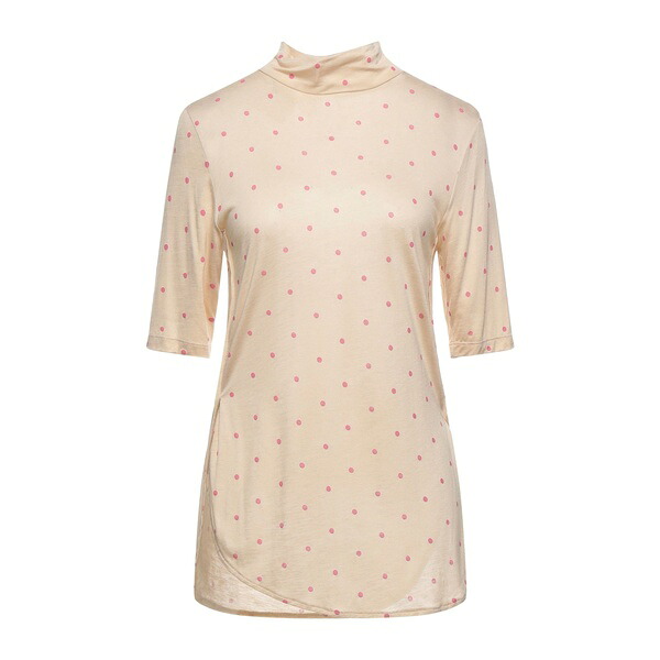 【送料無料】 セミクチュール レディース Tシャツ トップス T-shirts Beige