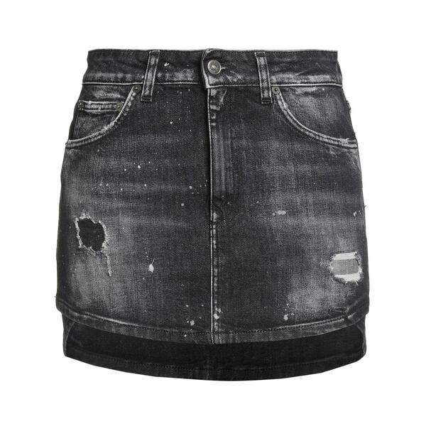 【送料無料】 ドンダップ レディース スカート ボトムス Denim skirts Black