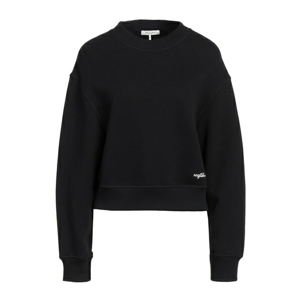 【貨物輸送無料】 ラグアンドボーン レディース パーカー・スウェットシャツ アウター Sweatshirts Black スウェット・トレーナー-レディースファッション-トップス