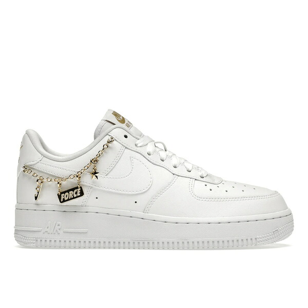 Nike ナイキ レディース スニーカー 【Nike Air Force 1 Low LX White Pendant (Women's)】 サイズ US_8(25.0cm) White/White-Metallic Gold-Flat Gold