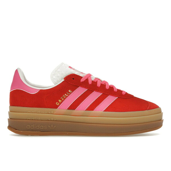 adidas アディダス レディース スニーカー 【adidas Gazelle Bold Collegiate Red Lucid Pink (Women\'s)】 サイズ US_5.5(22.5cm) Collegiate Red/Lucid Pink/Core White