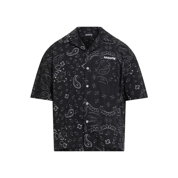 【送料無料】 バロウ メンズ シャツ トップス Shirts Black｜asty