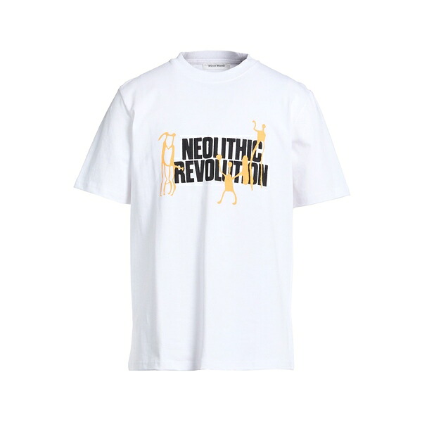 【送料無料】 ウッド ウッド メンズ Tシャツ トップス T-shirts White｜asty