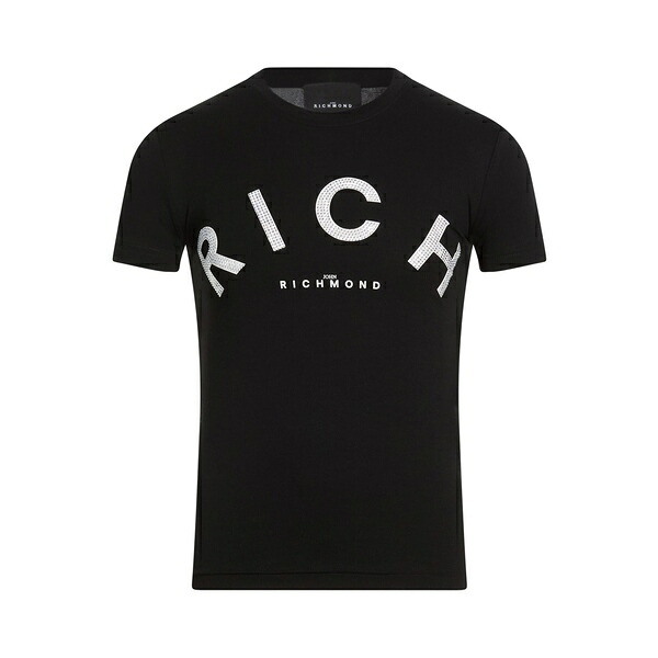 【送料無料】 ジョン リッチモンド メンズ Tシャツ トップス T-shirts Black|asty