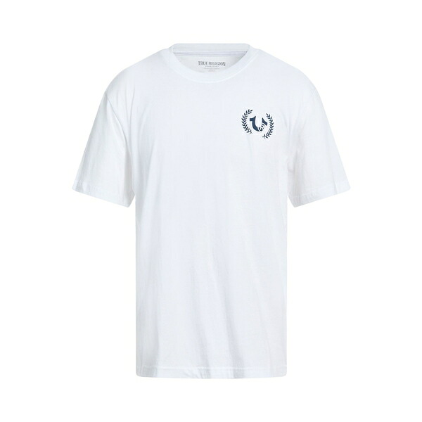【貨物輸送無料】 トゥルーレリジョン メンズ プルオーバー トップス T-shirts White