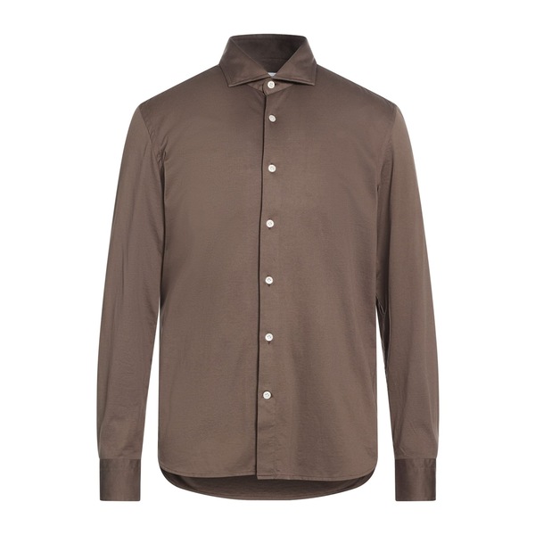 【送料無料】 サンリサ メンズ シャツ トップス Shirts Brown|asty