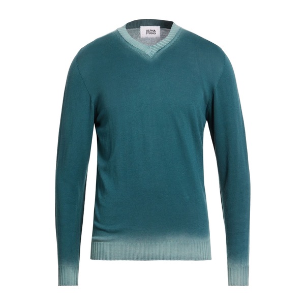 【貨物輸送無料】 アルファス テューディオ メンズ 編み物\u0026スウェーター アウター Sweaters Green