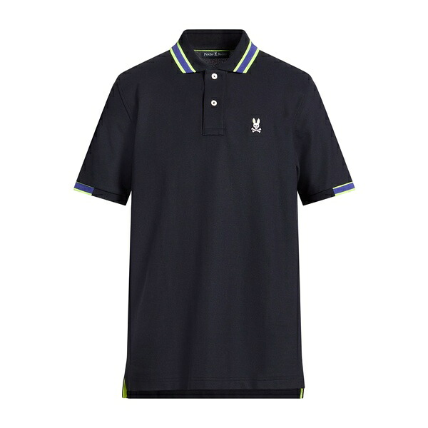【送料無料】 サイコバニー メンズ Tシャツ トップス Polo shirts Blue｜asty