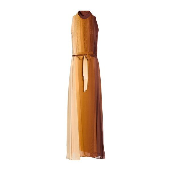 【送料無料】 フォルテ フォルテ レディース ワンピース トップス Maxi dresses Brown｜asty