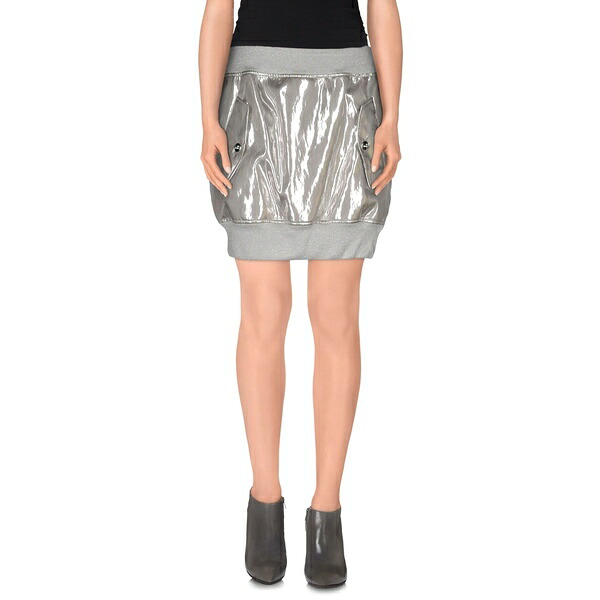 【送料無料】 モスキーノ レディース スカート ボトムス Mini skirts Silver