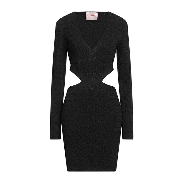 【送料無料】 アイスバーグ レディース ワンピース トップス Mini dresses Black