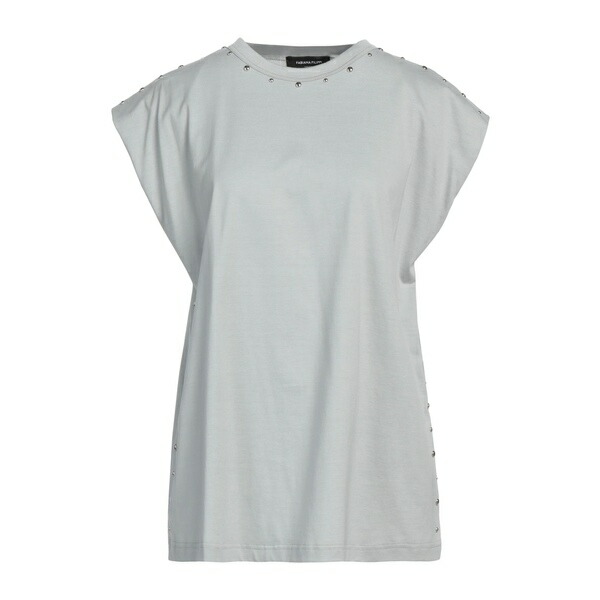 【送料無料】 ファビアナ フィリッピ レディース Tシャツ トップス T-shirts Grey