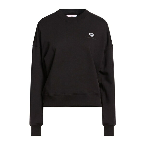 【貨物輸送無料】 シアラフェラーニ レディース パーカー・スウェットシャツ アウター Sweatshirts Black