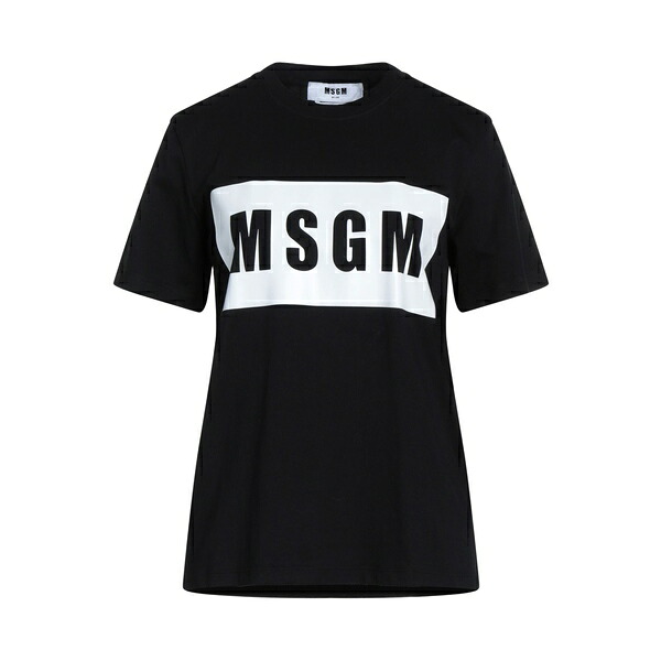 【送料無料】 エムエスジイエム レディース Tシャツ トップス T-shirts Black