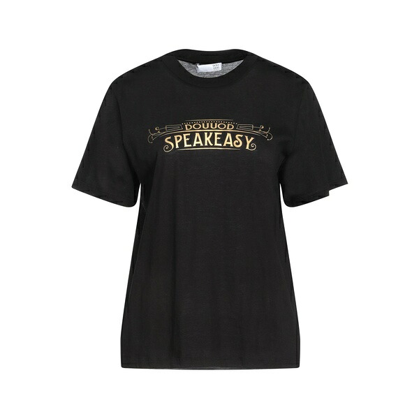【送料無料】 ドゥオッド レディース Tシャツ トップス T-shirts Black