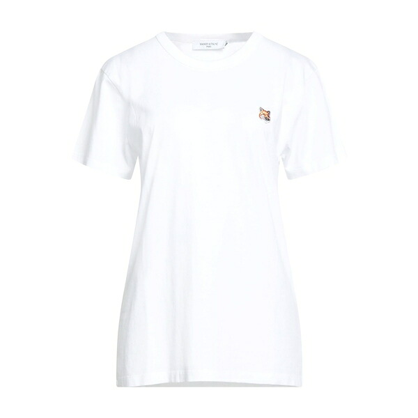 【送料無料】 メゾン キツネ レディース Tシャツ トップス T-shirts White
