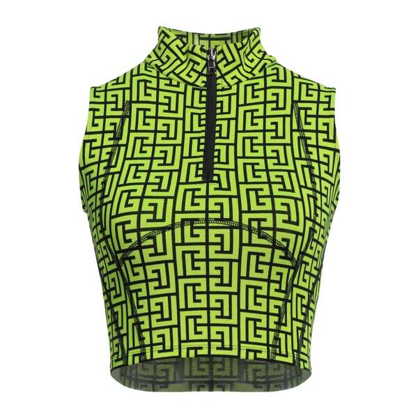 【送料無料】 バルマン レディース Tシャツ トップス Tops Green｜asty