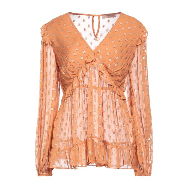 【送料無料】 ツインセット レディース Tシャツ トップス Tops Orange
