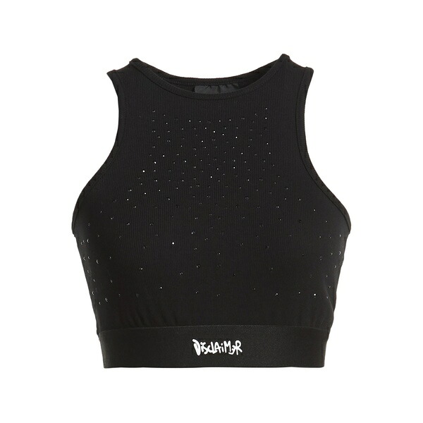 【送料無料】 ディスクレイマー レディース Tシャツ トップス Tops Black