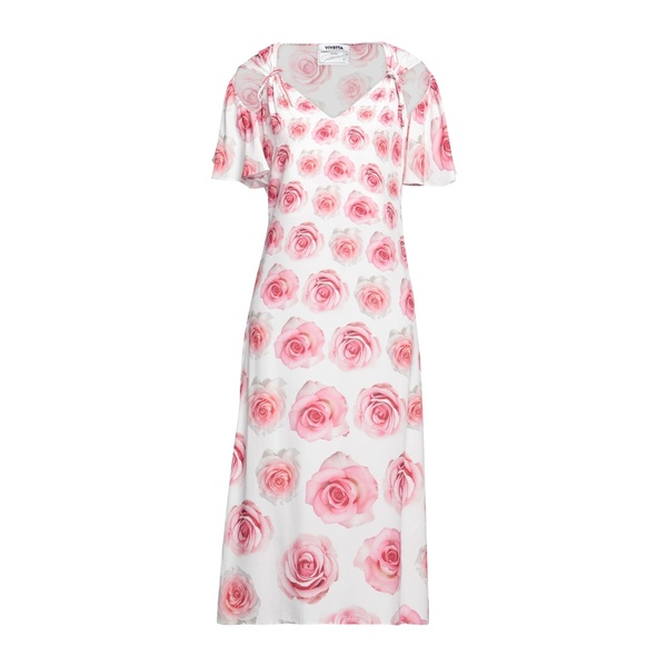 【送料無料】 ヴィヴェッタ レディース ワンピース トップス Midi dresses White