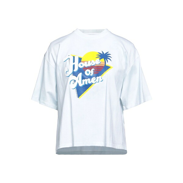【貨物輸送無料】 アーメン レディース プルオーバー トップス T-shirts White