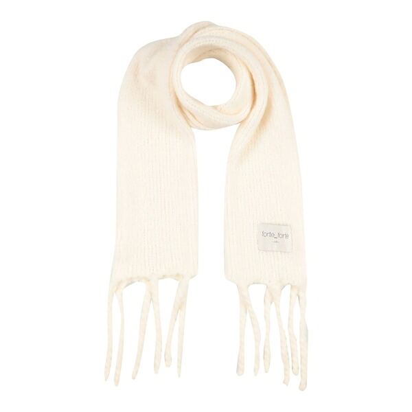【送料無料】 フォルテ フォルテ レディース マフラー・ストール・スカーフ アクセサリー Scarves White