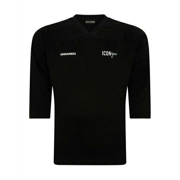 ディースクエアード メンズ Tシャツ トップス Iconique t-shirt Black｜asty
