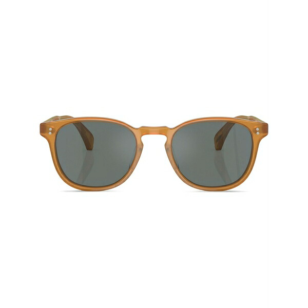 オリバーピープルズ メンズ サングラス・アイウェア アクセサリー Finley esq. round-frame sunglasses Brown|asty