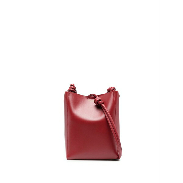 ジル・サンダー レディース ショルダーバッグ バッグ Giro leather crossbody bag Red|asty