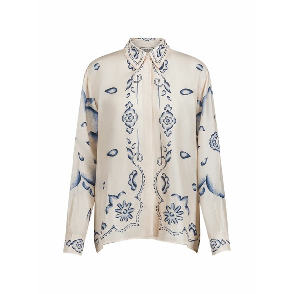 ポール＆ジョー レディース シャツ トップス Galilee floral-print shirt Neutrals｜asty