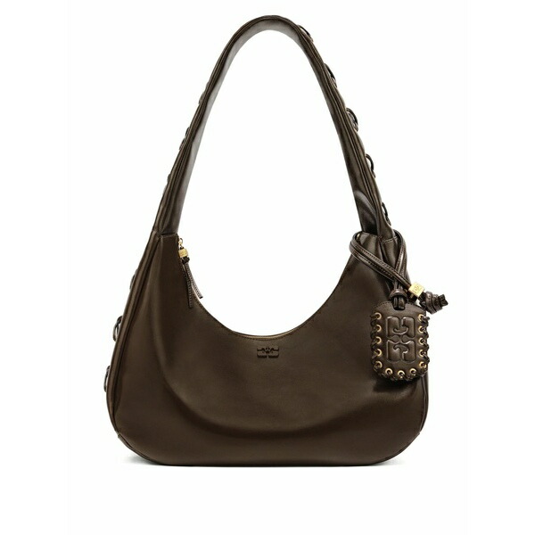 ガニー レディース ショルダーバッグ バッグ Medium charm-detail shoulder bag Green｜asty