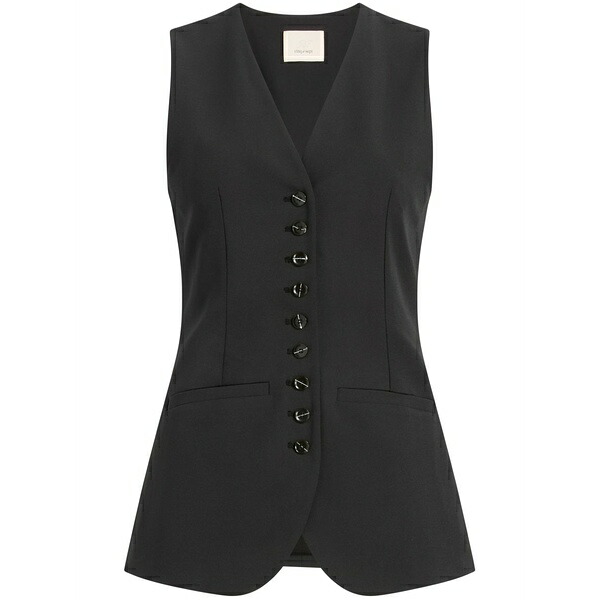 サンクアセプト レディース コート アウター Kallen vest Black｜asty