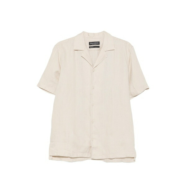 マルコポーロ メンズ シャツ トップス Short-sleeve shirt Neutrals｜asty