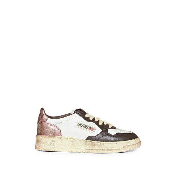 オートリー レディース スニーカー シューズ Perforated-toe metallic-insert sneakers White｜asty