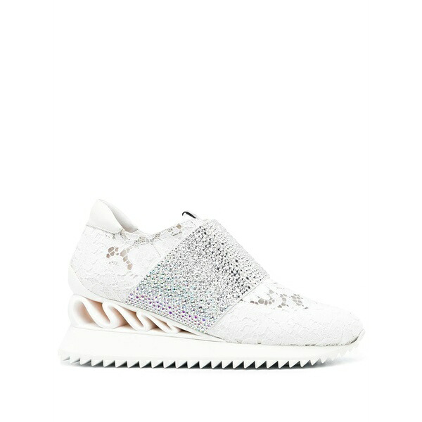 ル シラ レディース スニーカー シューズ Jackie crystal-embellished sneakers White｜asty 133,900円