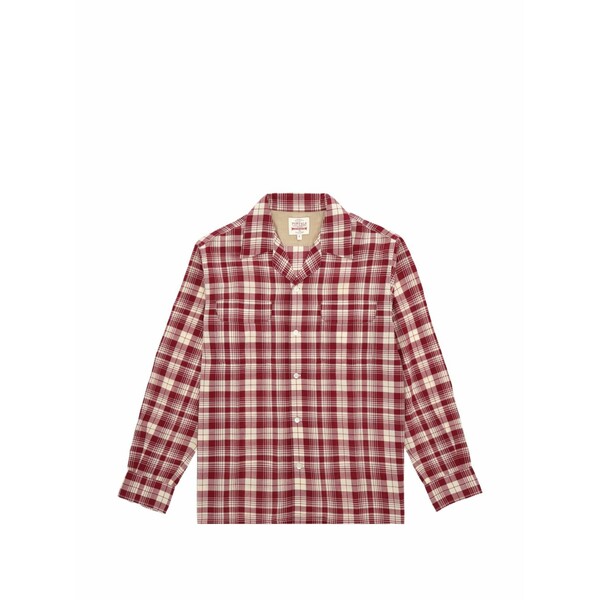 フォルテラ メンズ シャツ トップス Baker checked shirt Red｜asty
