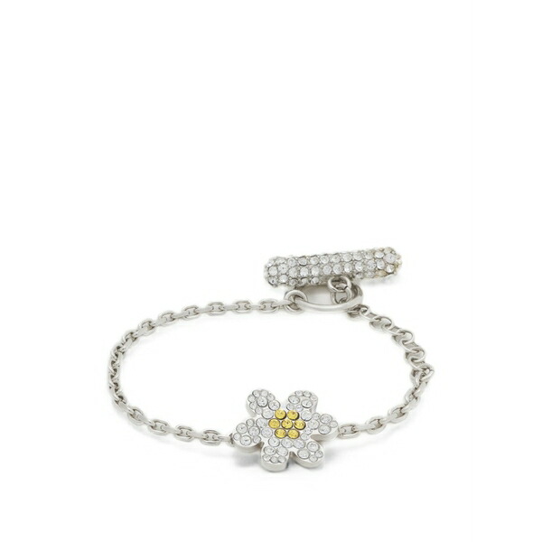 マルニ レディース ブレスレット・バングル・アンクレット アクセサリー Yellow rhinestone daisy bracelet Silver｜asty 73,590円