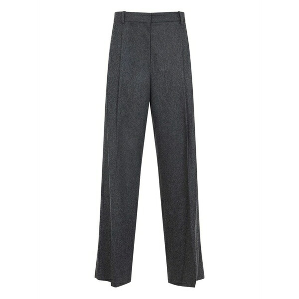 カイト レディース カジュアルパンツ ボトムス Wool straight-leg trousers Grey|asty