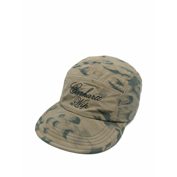 カーハート メンズ 帽子 アクセサリー Travon camouflage-print logo-embroidered cap Green｜asty