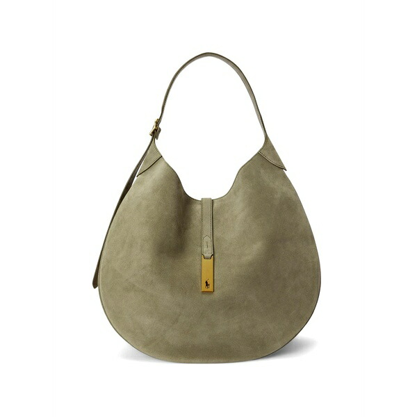 ラルフローレン レディース ショルダーバッグ バッグ Polo id suede shoulder bag Green｜asty