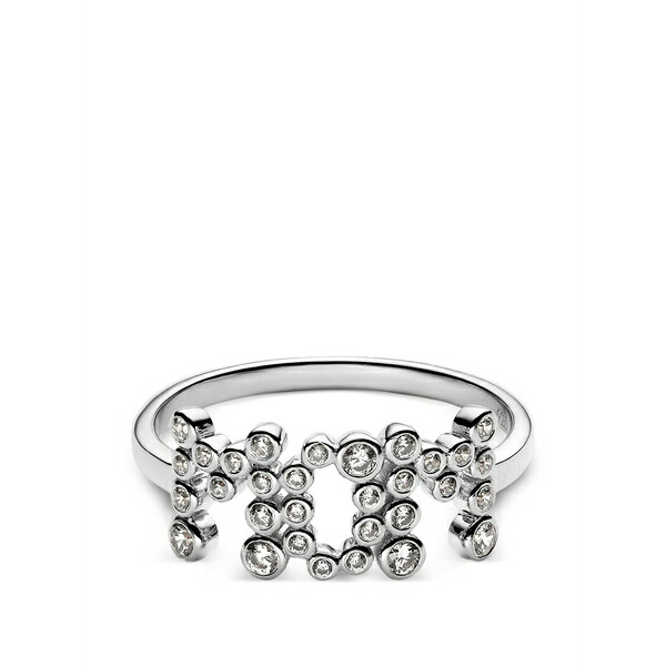 マリア ブラック レディース リング アクセサリー Mom collet ring Silver｜asty