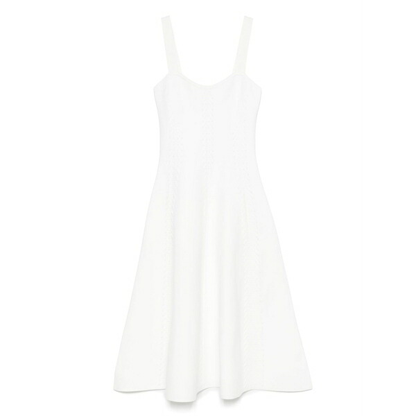 マージュ レディース ワンピース トップス Knitted midi dress White|asty