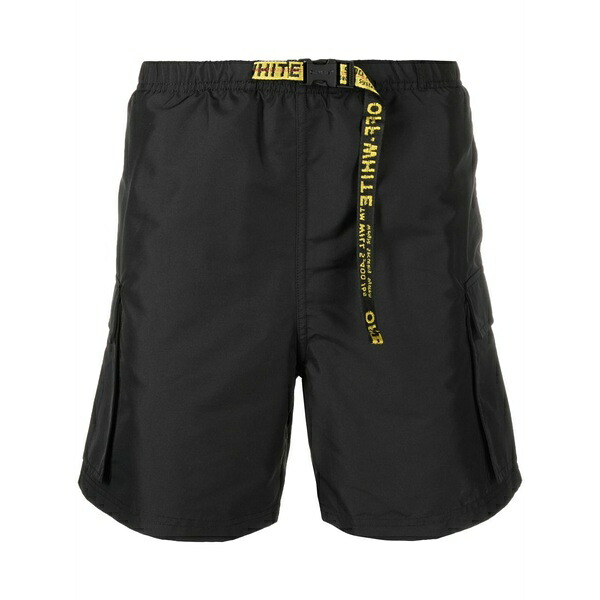 オフホワイト メンズ カジュアルパンツ ボトムス Classic industrial swim shorts Black｜asty 108,400円