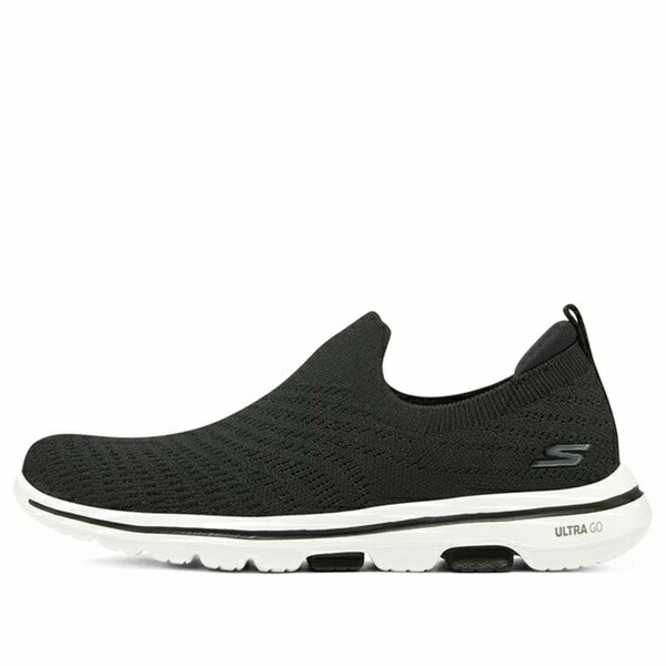 Skechers スケッチャーズ レディース スニーカー  【(WMNS) Skechers Go walk 5 Black White 124250-BKW】  サイズ US_6(23.0cm)