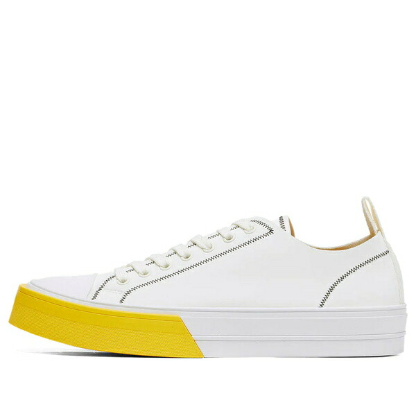 Onitsuka Tiger オニツカタイガー メンズ スニーカー  【Onitsuka Tiger 聞き入れる Basketball A75 Lo \u002775th Anniversary White Yellow\u0027 1183C307-100】  大きさ US_M_4.5